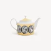 Tea And Coffee Sets<Fornasetti Teapot Cammei White/Black/Gold