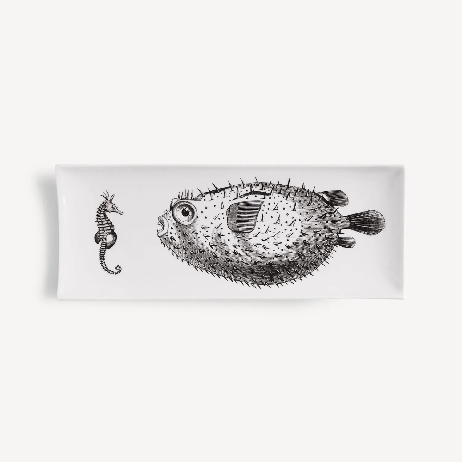 Decorative Trays<Fornasetti Tray Affronto White/Black
