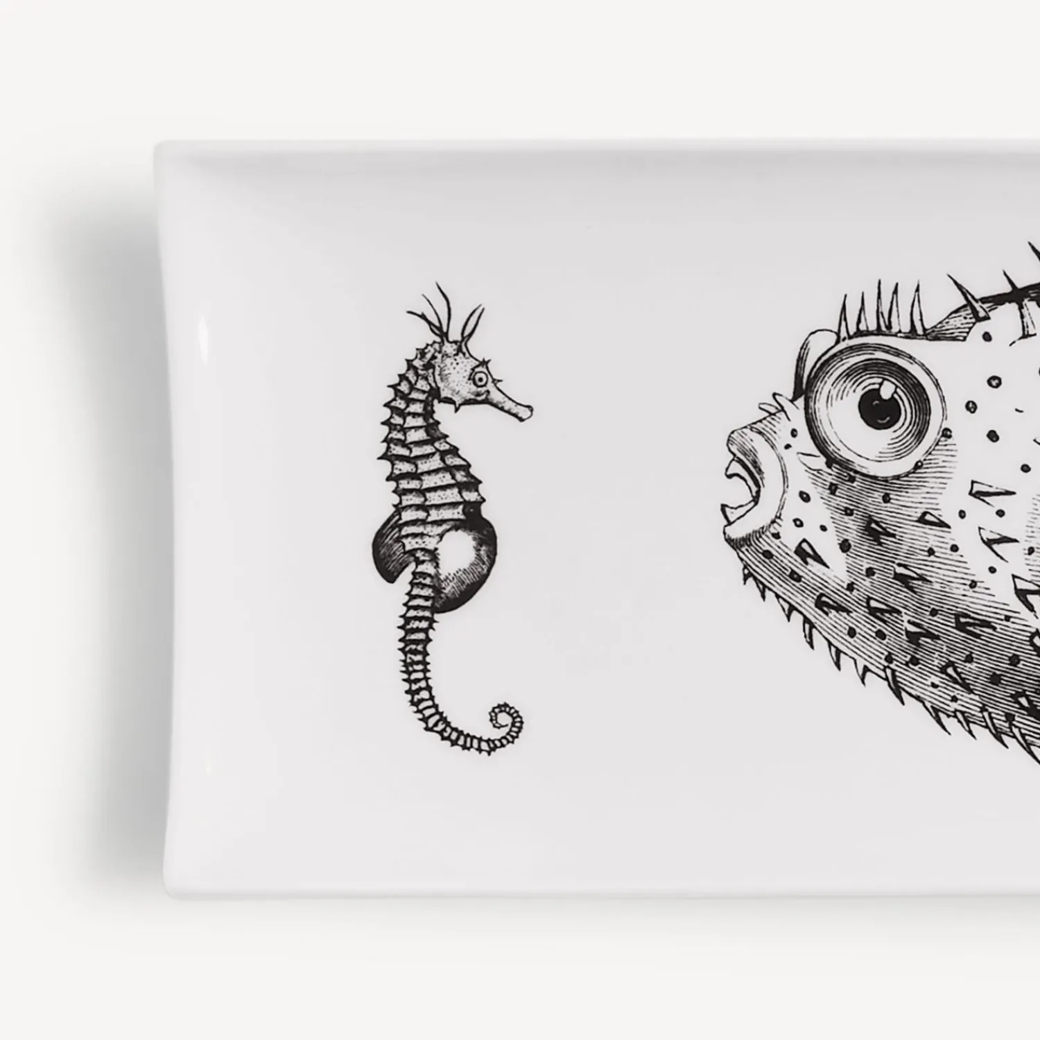 Decorative Trays<Fornasetti Tray Affronto White/Black