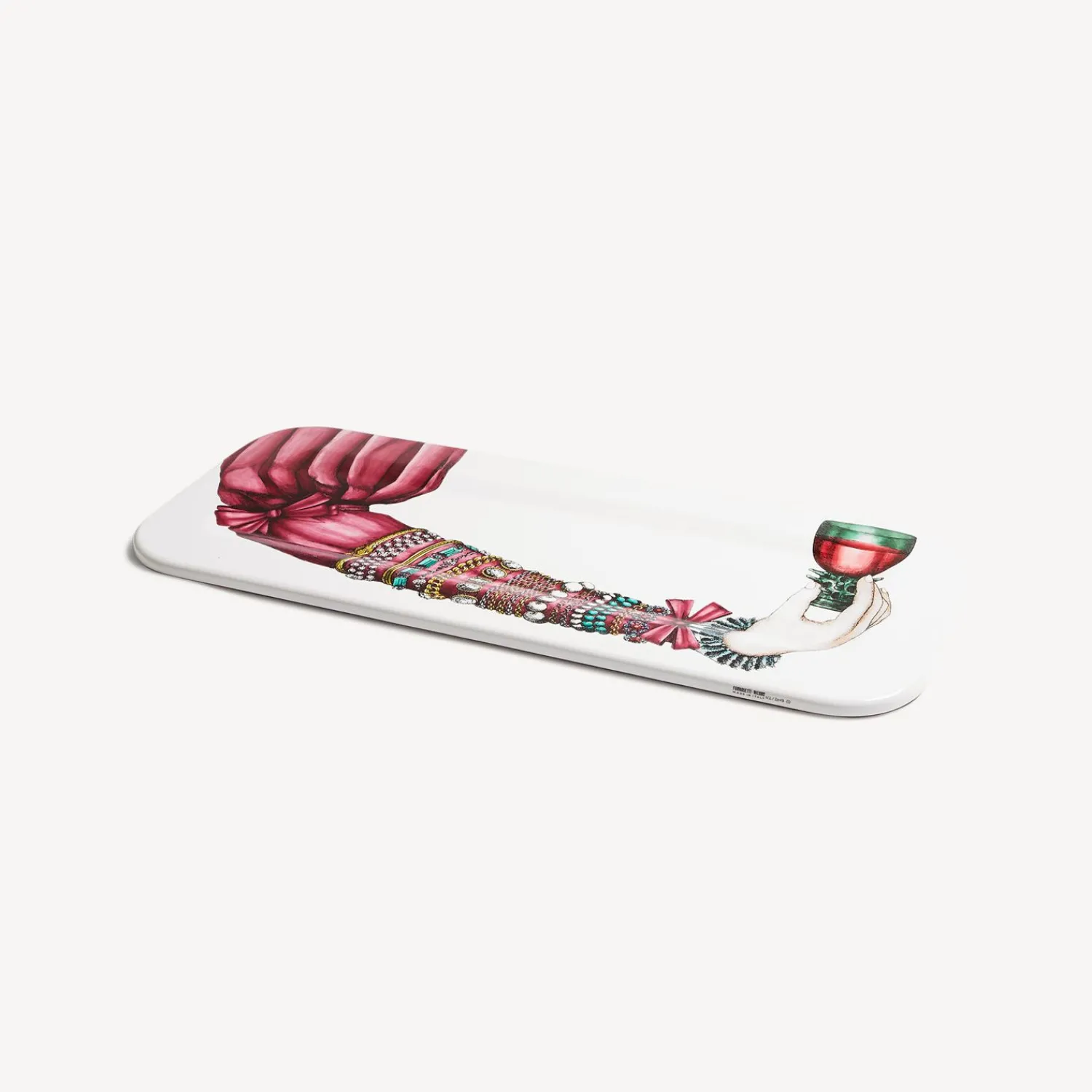 Decorative Trays And Pliants<Fornasetti Tray Braccio Ingioiellato Multicolour