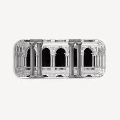 Decorative Trays And Pliants<Fornasetti Tray Brera White/Black