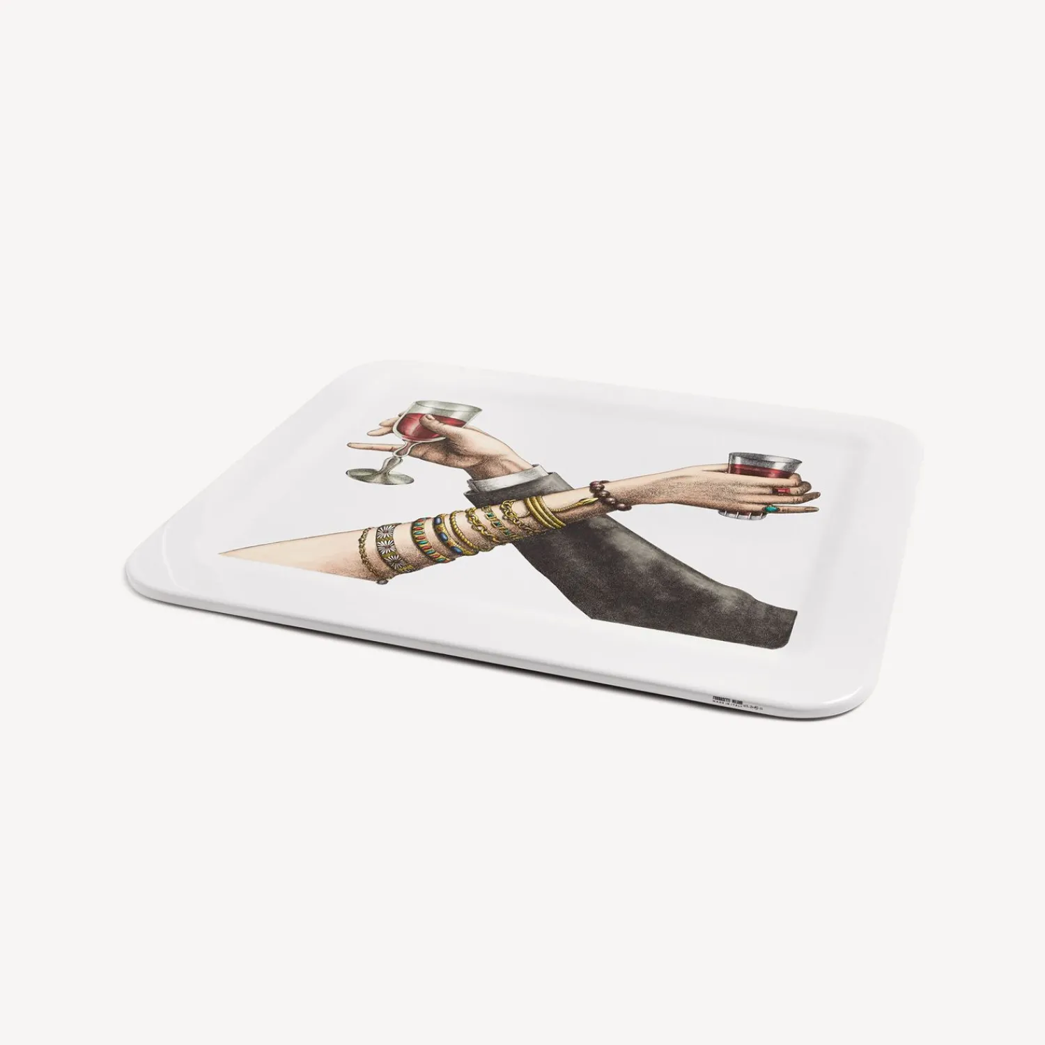 Decorative Trays And Pliants<Fornasetti Tray Brindisi Multicolour