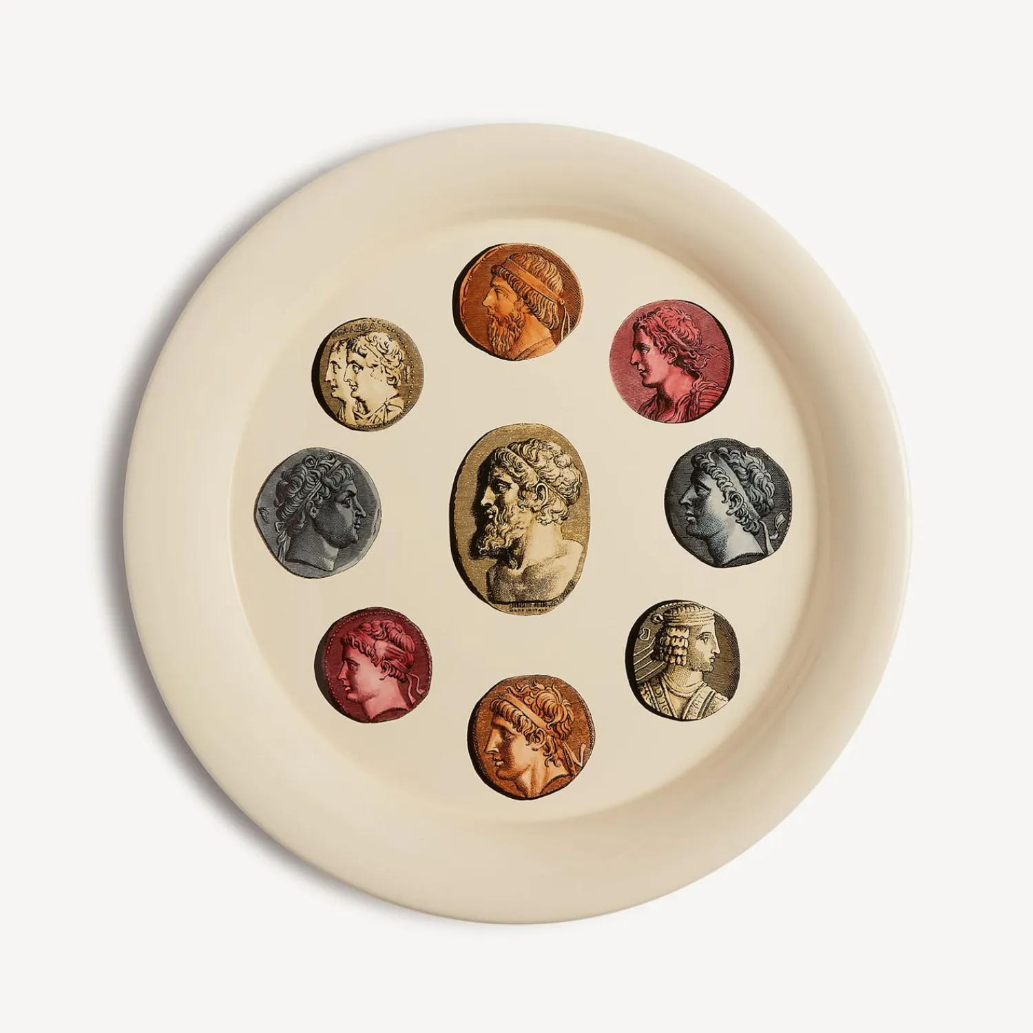 Decorative Trays And Pliants<Fornasetti Tray Cammei Multicolour