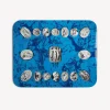 Decorative Trays And Pliants<Fornasetti Tray Cammei White/Black/Azzurro