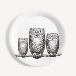 Decorative Trays And Pliants<Fornasetti Tray Civette White/Black