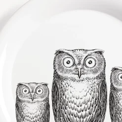 Decorative Trays And Pliants<Fornasetti Tray Civette White/Black