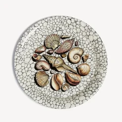 Decorative Trays And Pliants<Fornasetti Tray Conchiglie E Ciotoli Multicolour