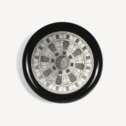Decorative Trays And Pliants<Fornasetti Tray Cortile N.1 White/Black