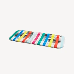 Decorative Trays And Pliants<Fornasetti Tray Face & Stripes Multicolour