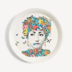 Decorative Trays And Pliants<Fornasetti Tray Fior Di Lina Multicolour