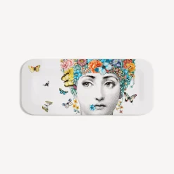 Decorative Trays And Pliants<Fornasetti Tray Fior Di Lina Multicolour