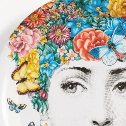 Decorative Trays And Pliants<Fornasetti Tray Fior Di Lina Multicolour