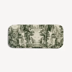Decorative Trays And Pliants<Fornasetti Tray Giardino Settecentesco Green/Ivory