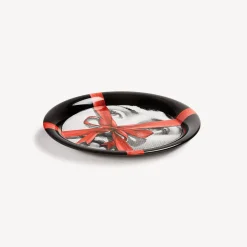 Decorative Trays And Pliants<Fornasetti Tray Gift Tema E Variazioni N.171 White/Black/Red