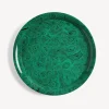 Decorative Trays And Pliants<Fornasetti Tray Green Malachite Green/Black
