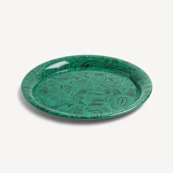 Decorative Trays And Pliants<Fornasetti Tray Malachite Green/Black