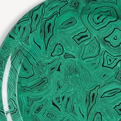 Decorative Trays And Pliants<Fornasetti Tray Malachite Green/Black