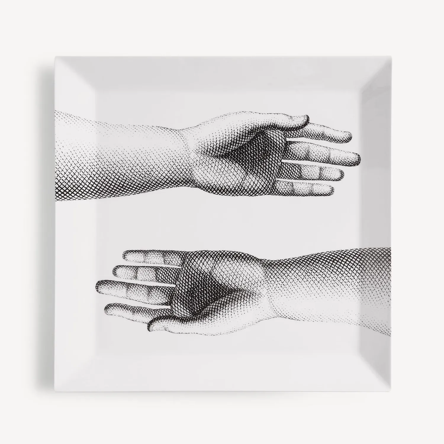 Decorative Trays<Fornasetti Tray Mani White/Black