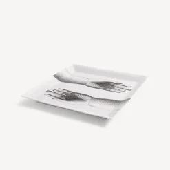 Decorative Trays<Fornasetti Tray Mani White/Black