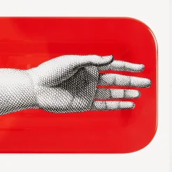 Decorative Trays And Pliants<Fornasetti Tray Mano White/Black/Red