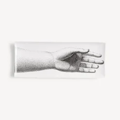 Decorative Trays<Fornasetti Tray Mano White/Black