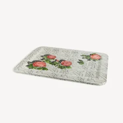 Decorative Trays And Pliants<Fornasetti Tray Musciarabia Con Rose Multicolour