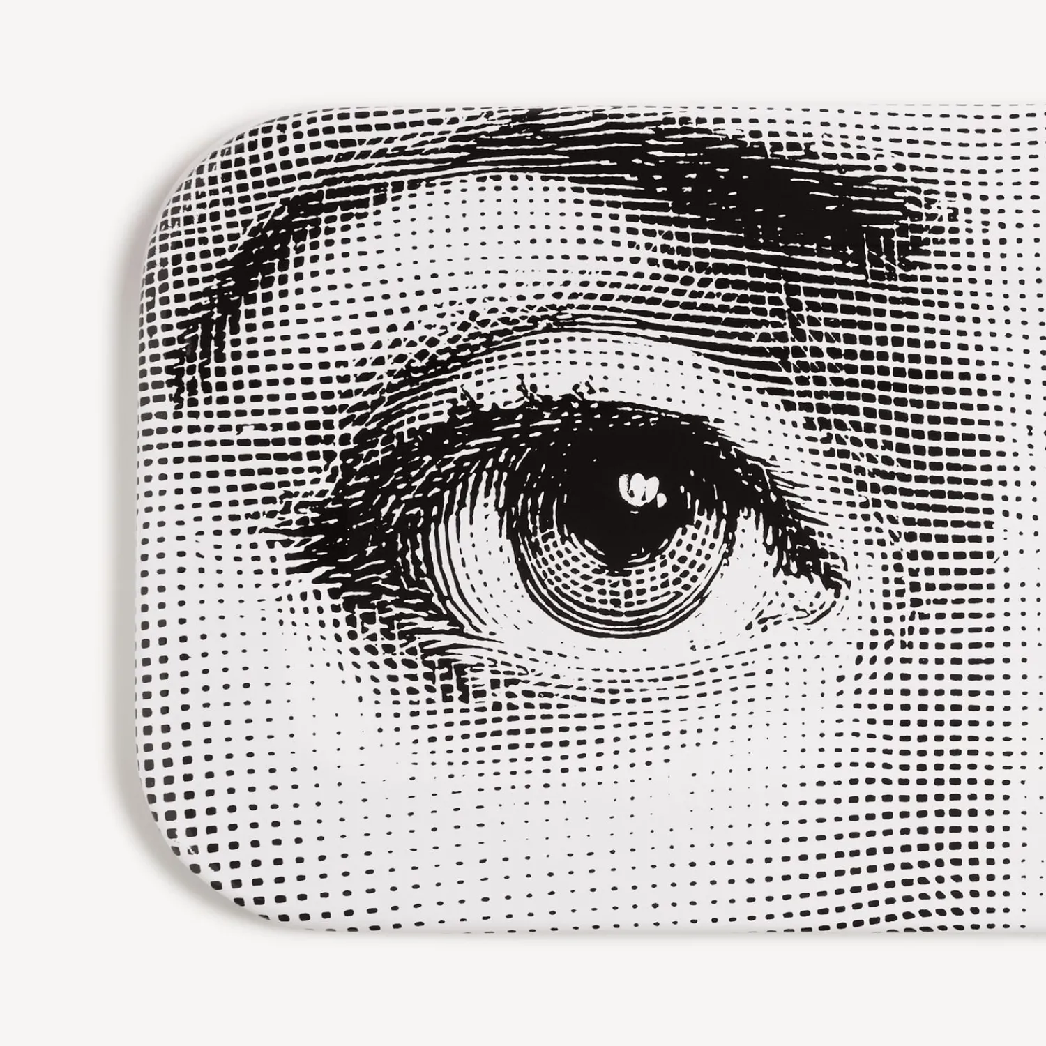 Decorative Trays And Pliants<Fornasetti Tray Occhi White/Black
