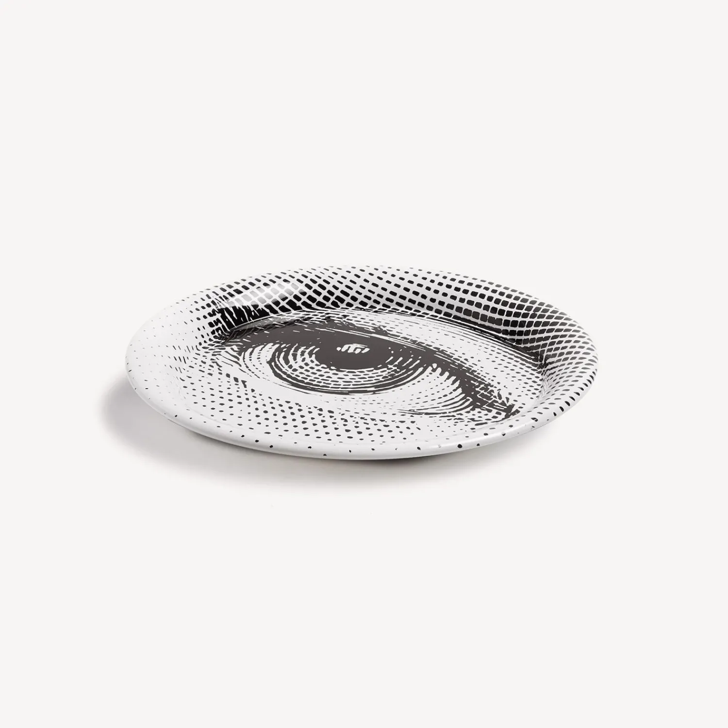 Decorative Trays And Pliants<Fornasetti Tray Occhio White/Black
