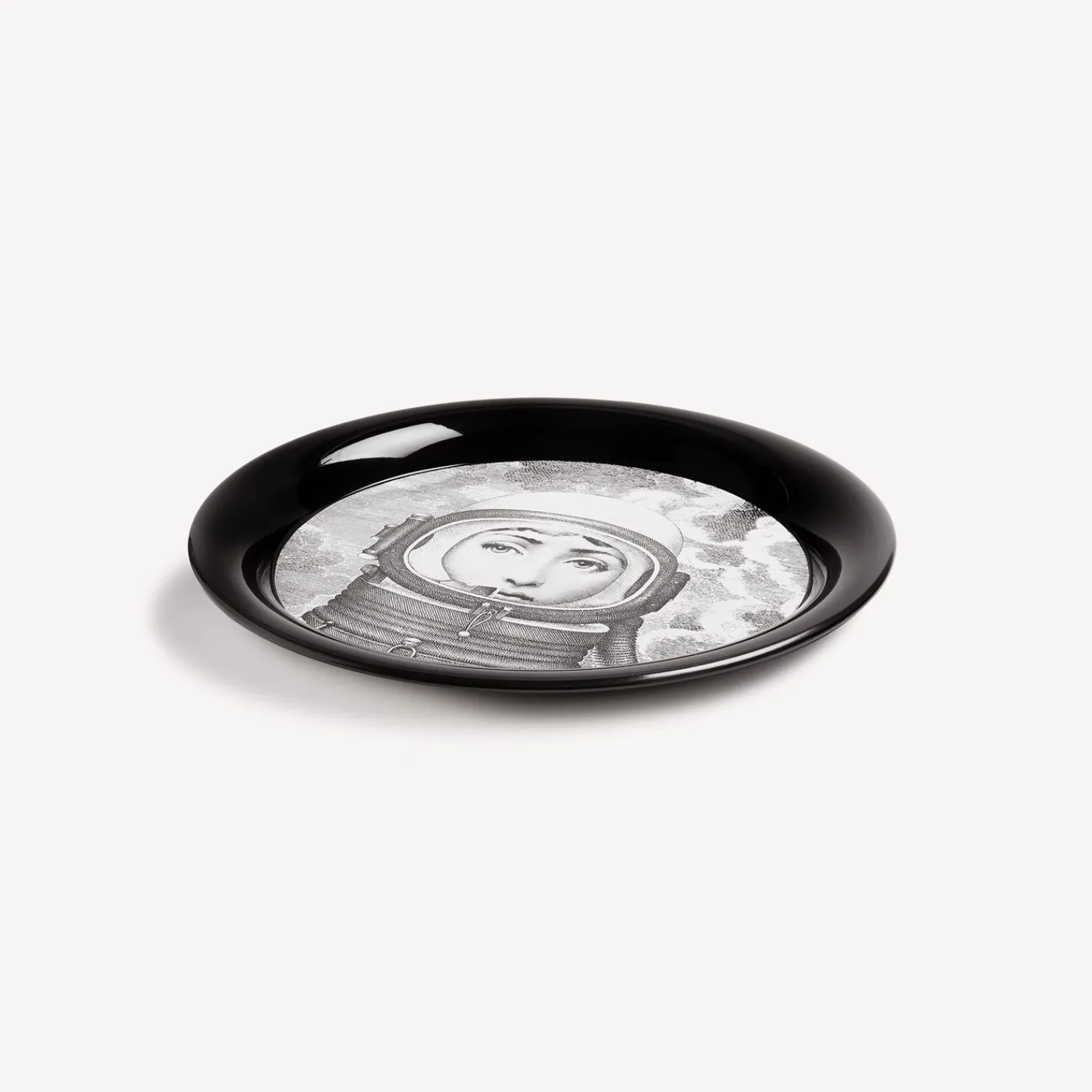 Decorative Trays And Pliants<Fornasetti Tray Palombara White/Black