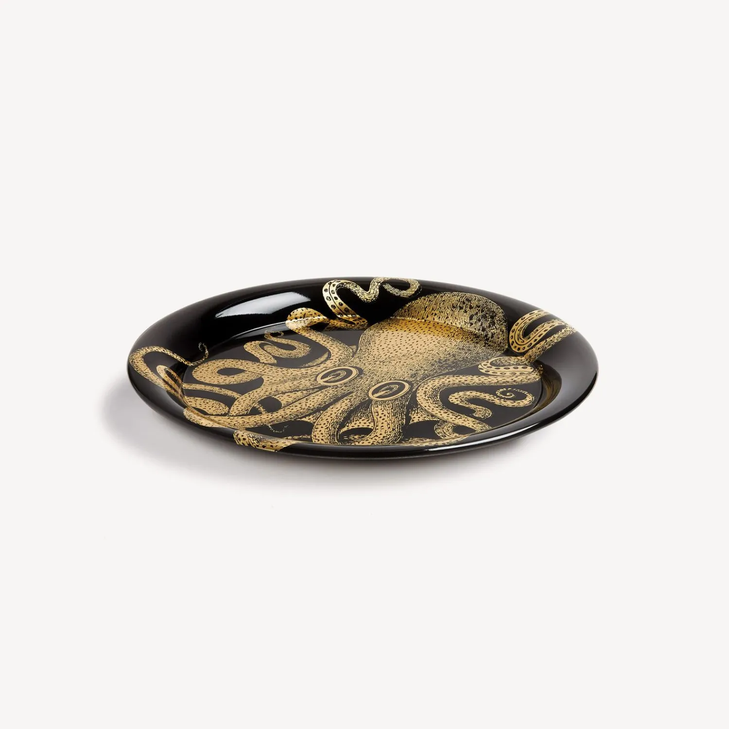 Decorative Trays And Pliants<Fornasetti Tray Polipo Gold/Black
