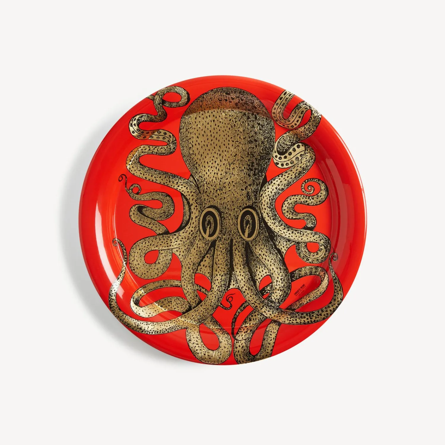 Decorative Trays And Pliants<Fornasetti Tray Polipo Gold/Red