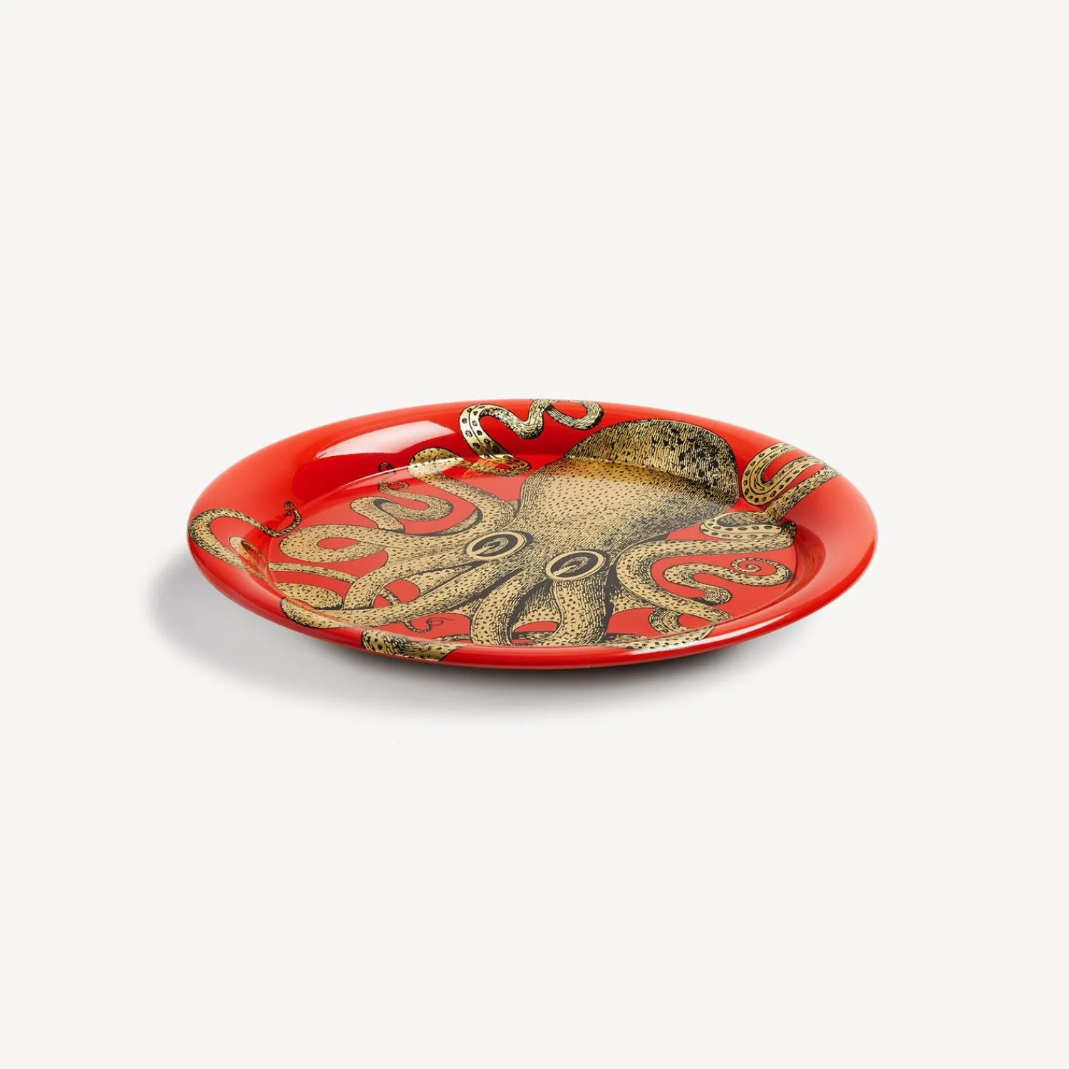 Decorative Trays And Pliants<Fornasetti Tray Polipo Gold/Red