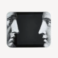 Decorative Trays And Pliants<Fornasetti Tray Profili White/Black