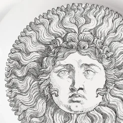Decorative Trays And Pliants<Fornasetti Tray Re Sole White/Black