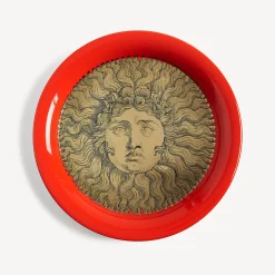 Decorative Trays And Pliants<Fornasetti Tray Re Sole White/Black/Red