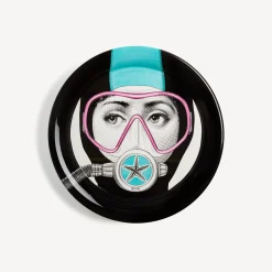 Decorative Trays And Pliants<Fornasetti Tray Silviasub Turquoise/Pink/Black