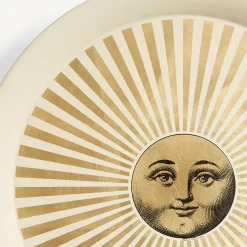 Decorative Trays And Pliants<Fornasetti Tray Sole Raggiante Gold/White