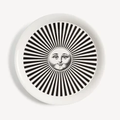 Decorative Trays And Pliants<Fornasetti Tray Sole Raggiante White/Black