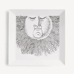 Decorative Trays<Fornasetti Tray Solitario White/Black