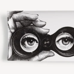 Decorative Trays<Fornasetti Tray Tema E Variazioni N.371 White/Black