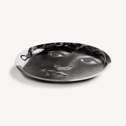Decorative Trays And Pliants<Fornasetti Tray Tema E Variazioni N.36 White/Black