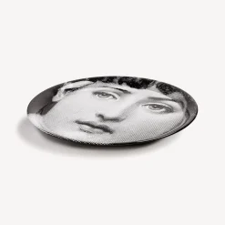 Decorative Trays And Pliants<Fornasetti Tray Tema E Variazioni N.1 White/Black