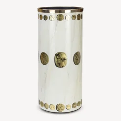 Umbrella Stands<Fornasetti Umbrella Stand Cammei Gold/Ivory