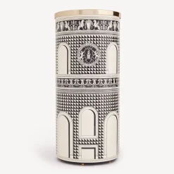 Umbrella Stands<Fornasetti Umbrella Stand Facciata Quattrocentesca Black/Ivory