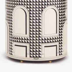 Umbrella Stands<Fornasetti Umbrella Stand Facciata Quattrocentesca Black/Ivory
