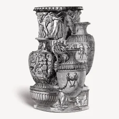 Umbrella Stands<Fornasetti Umbrella Stand Trompe L'Oeil Vasi Antichi White/Black
