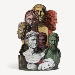 Umbrella Stands<Fornasetti Umbrella Stand Trompe L'Oeil Teste Antiche Multicolour