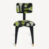 Chairs<Fornasetti Upholstered Chair Bottiglie Cocktail Black/White/Green