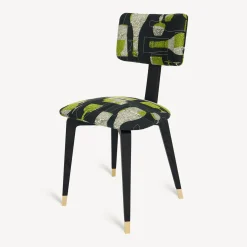 Chairs<Fornasetti Upholstered Chair Bottiglie Cocktail Black/White/Green