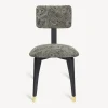 Chairs<Fornasetti Upholstered Chair Malachite Black/Gold